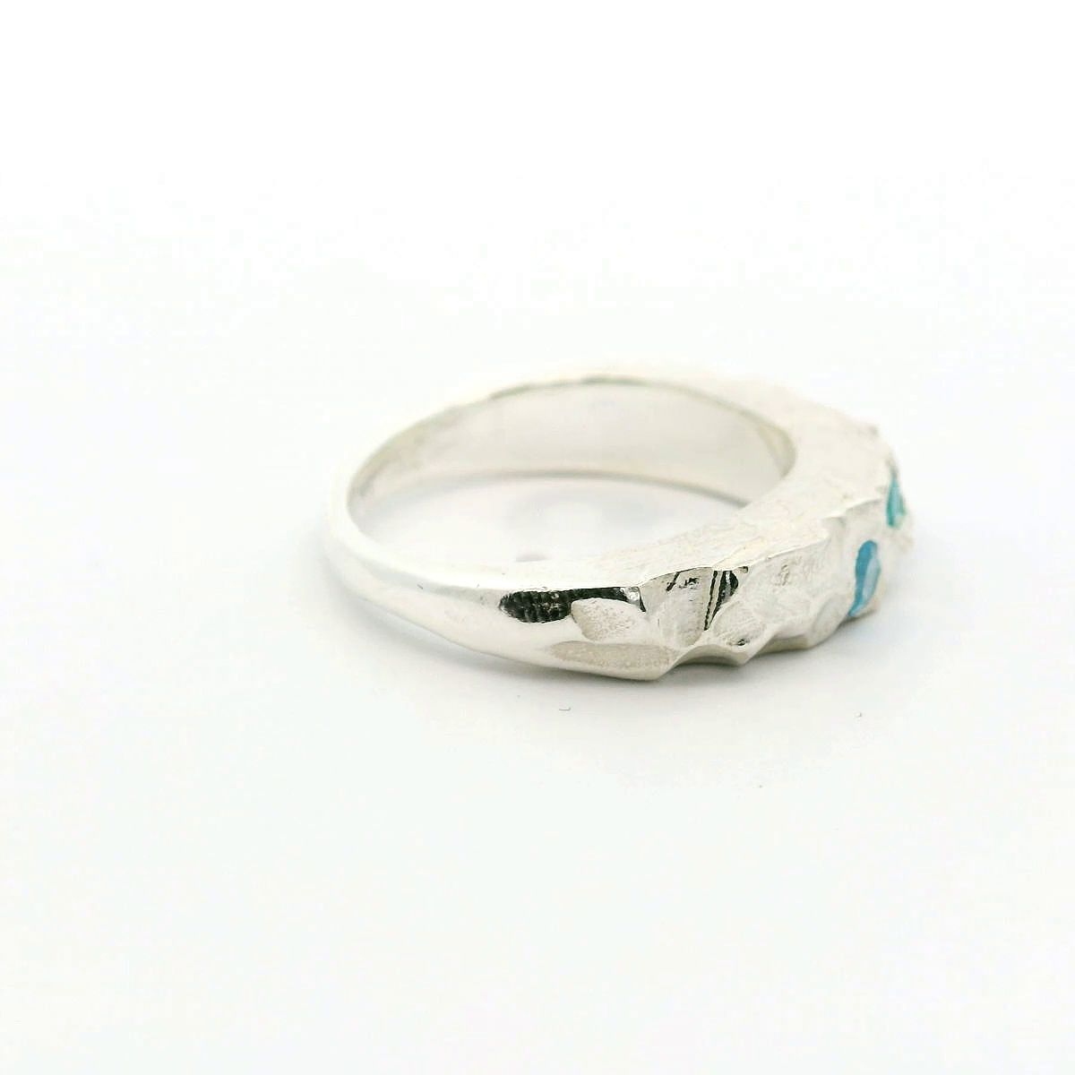 Topas-Silberring Größe 56,5
