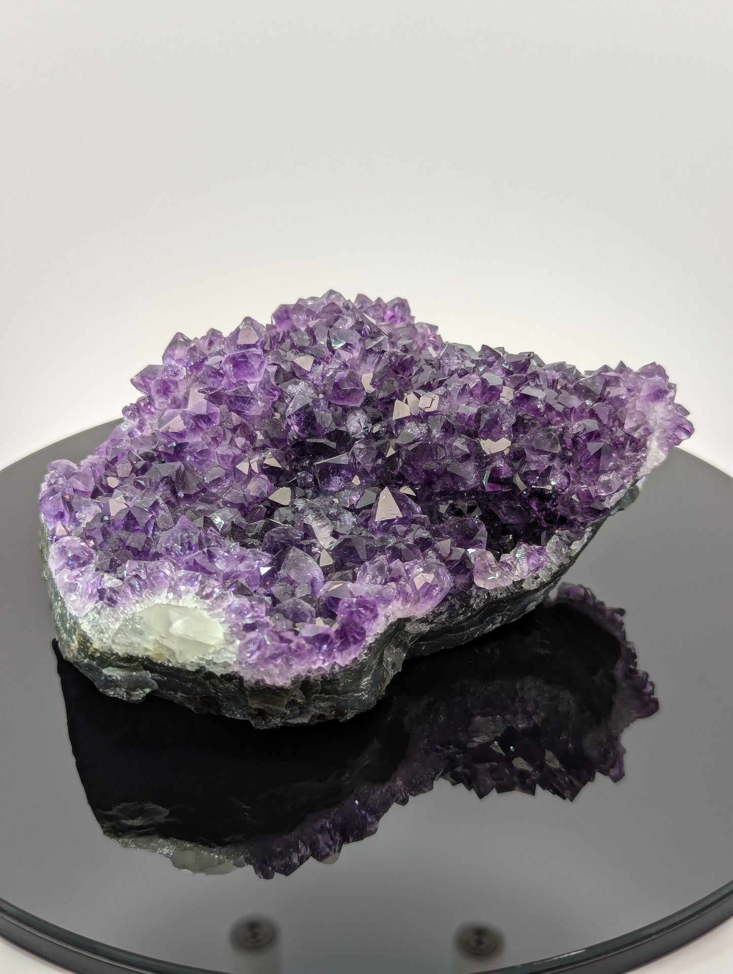 Uruguay Amethyst mit Calcit